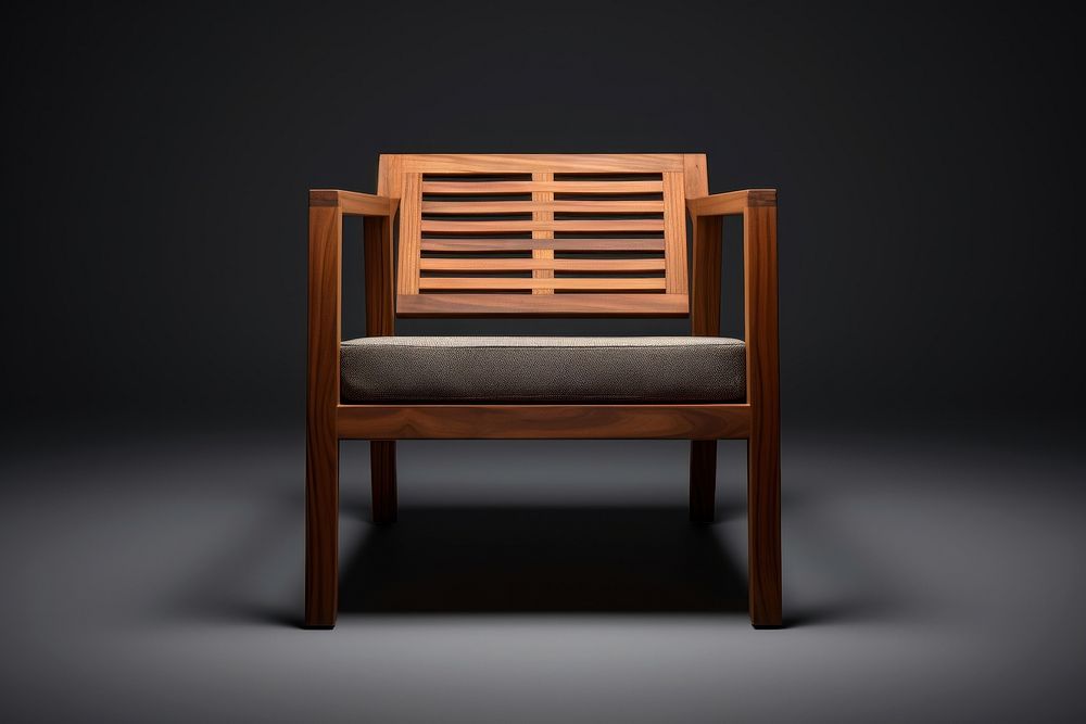 Isolated wood chair furniture armchair architecture. AI generated Image by rawpixel.