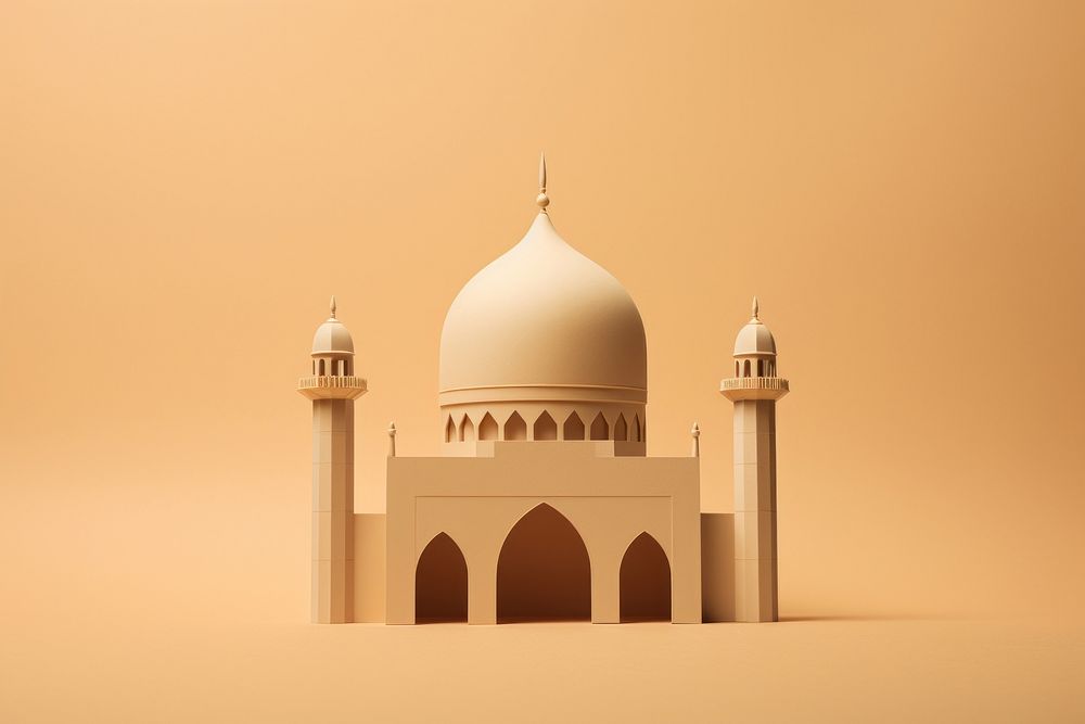 Mosque architecture building dome. AI generated Image by rawpixel.