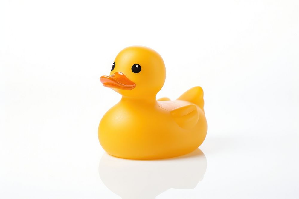 Yellow rubber duckr animal yellow bird. AI generated Image by rawpixel.