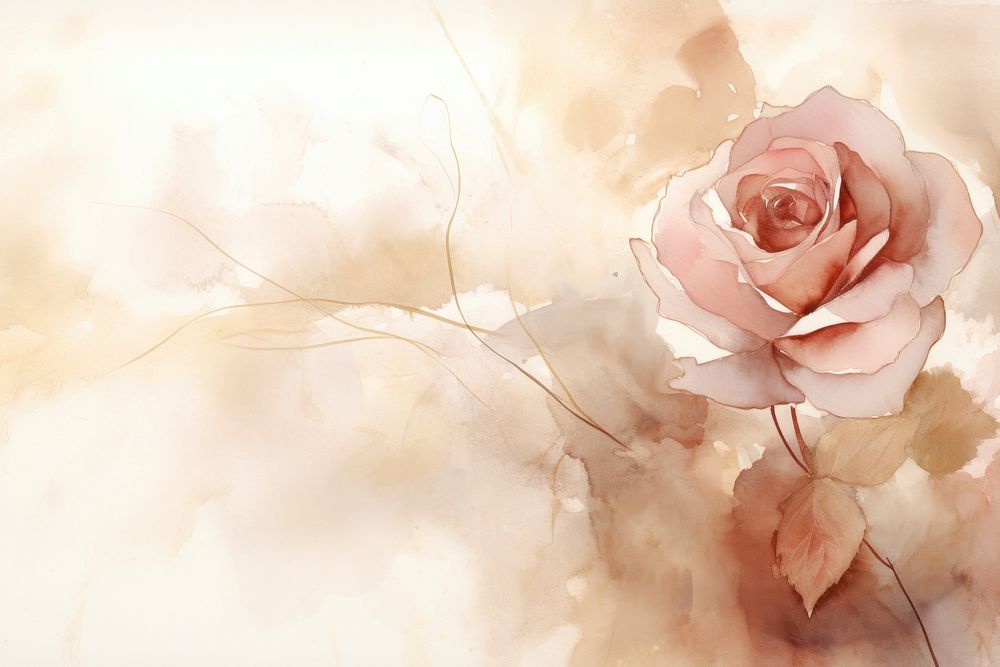 Rose watercolor background rose backgrounds flower. AI generated Image by rawpixel.
