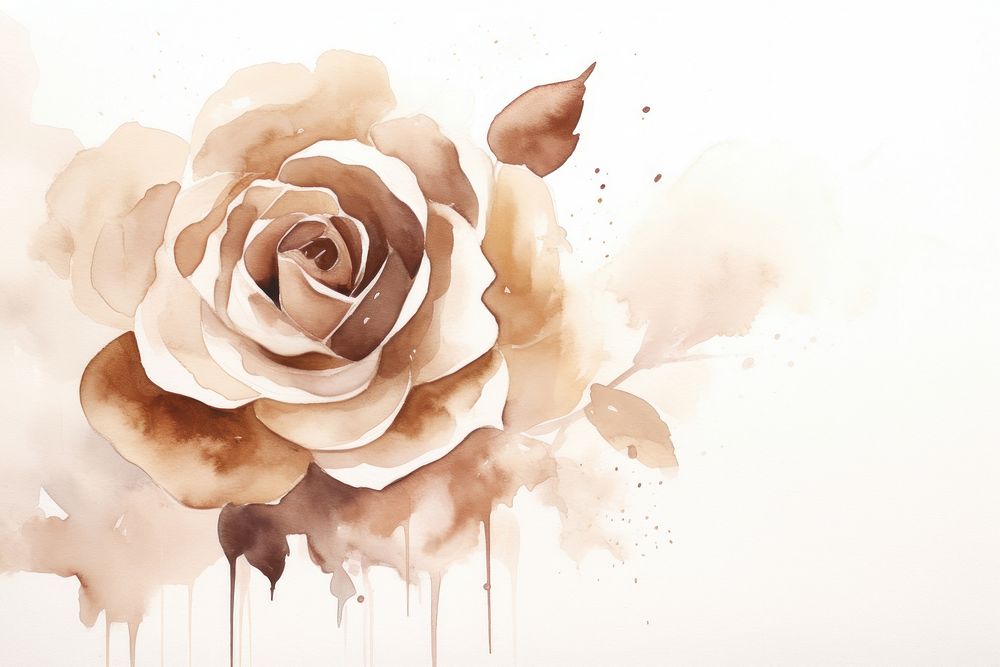 Rose rose painting flower. AI generated Image by rawpixel.