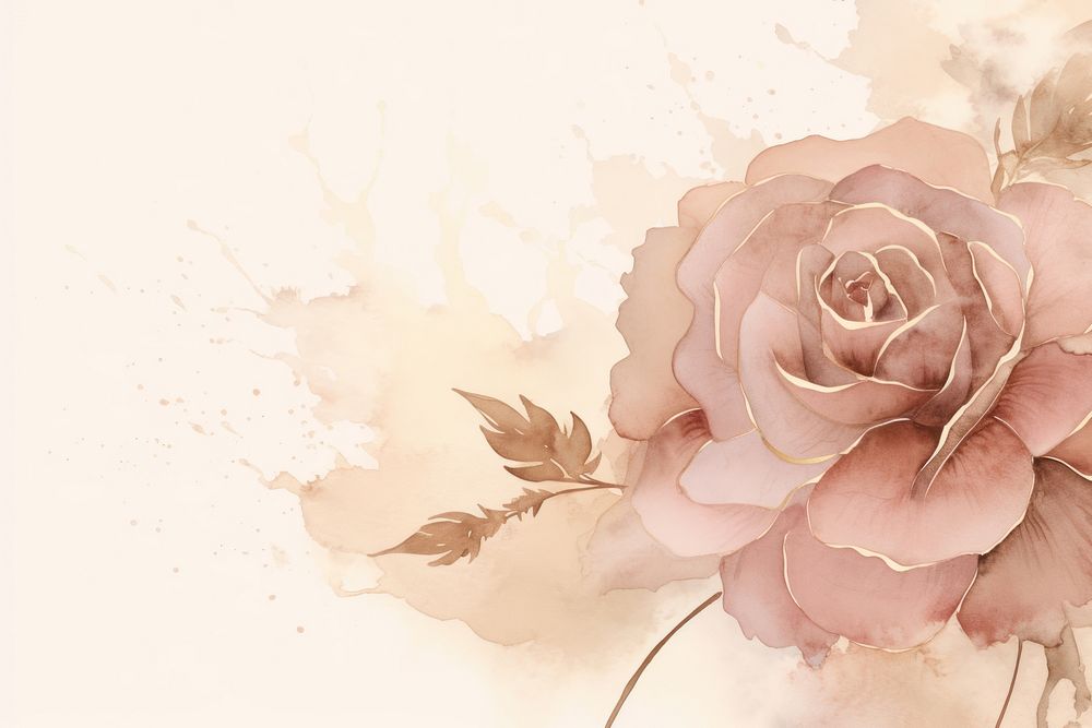 Rose watercolor background rose backgrounds pattern. AI generated Image by rawpixel.