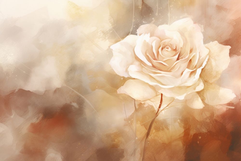 Rose painting rose backgrounds. AI generated Image by rawpixel.