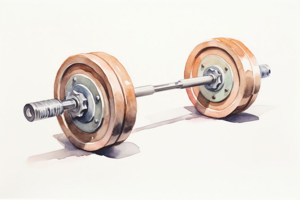 Barbell sports gym weightlifting. AI generated Image by rawpixel.
