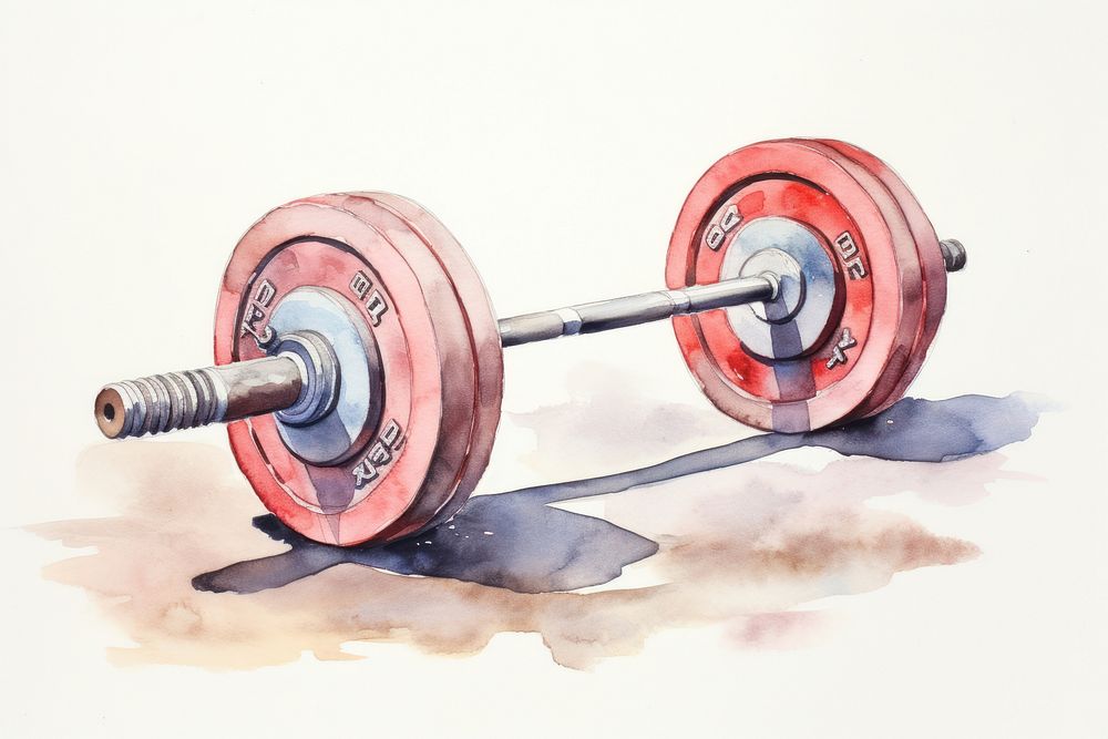 Barbell sports gym weightlifting. AI generated Image by rawpixel.