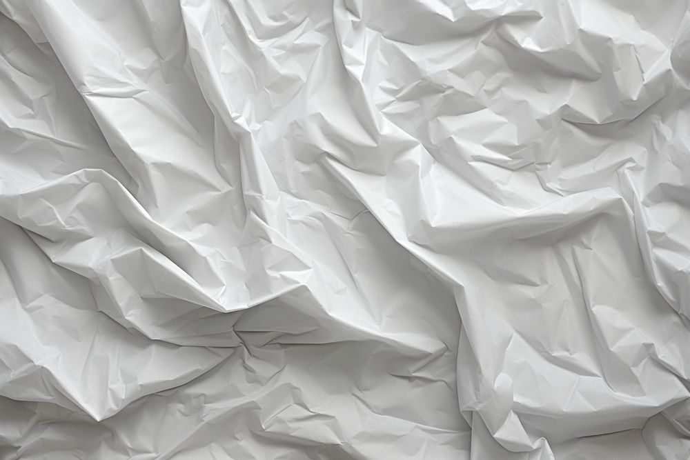 Plastic white monochrome wrinkled. AI generated Image by rawpixel.