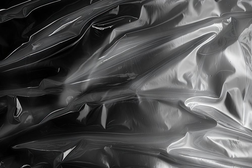 Plastic wrap backgrounds monochrome wrinkled. AI generated Image by rawpixel.