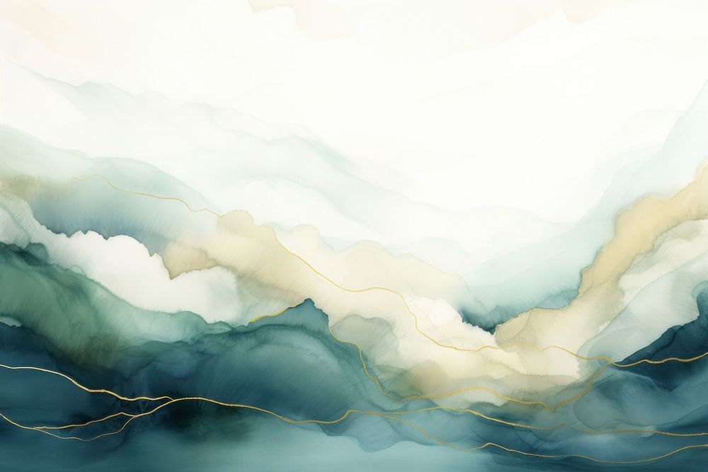 Valley nature backgrounds painting. AI generated Image by rawpixel.