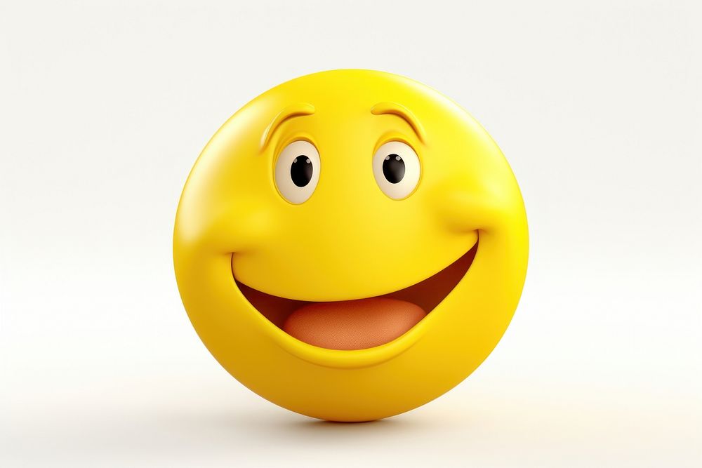 Yellow moon cartoon face toy. AI generated Image by rawpixel.