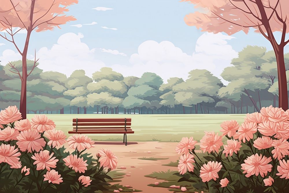A summer of naitonal city park flower outdoors nature. AI generated Image by rawpixel.
