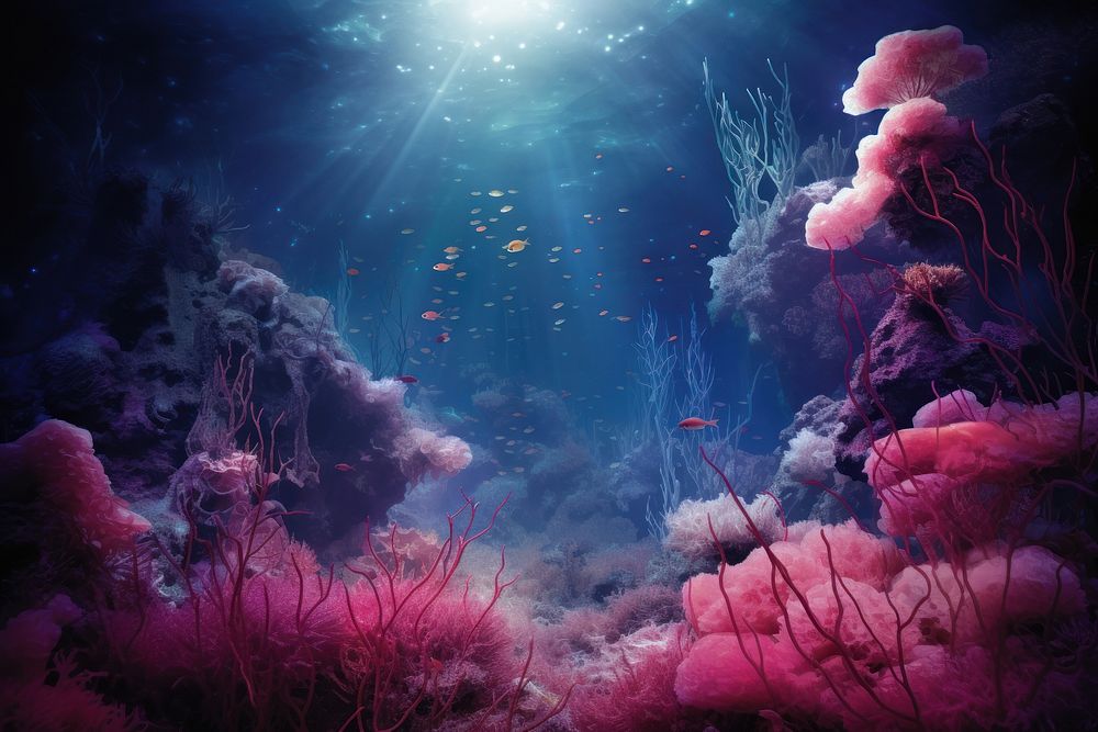 Great barrier reef underwater nature aquarium outdoors. AI generated Image by rawpixel.