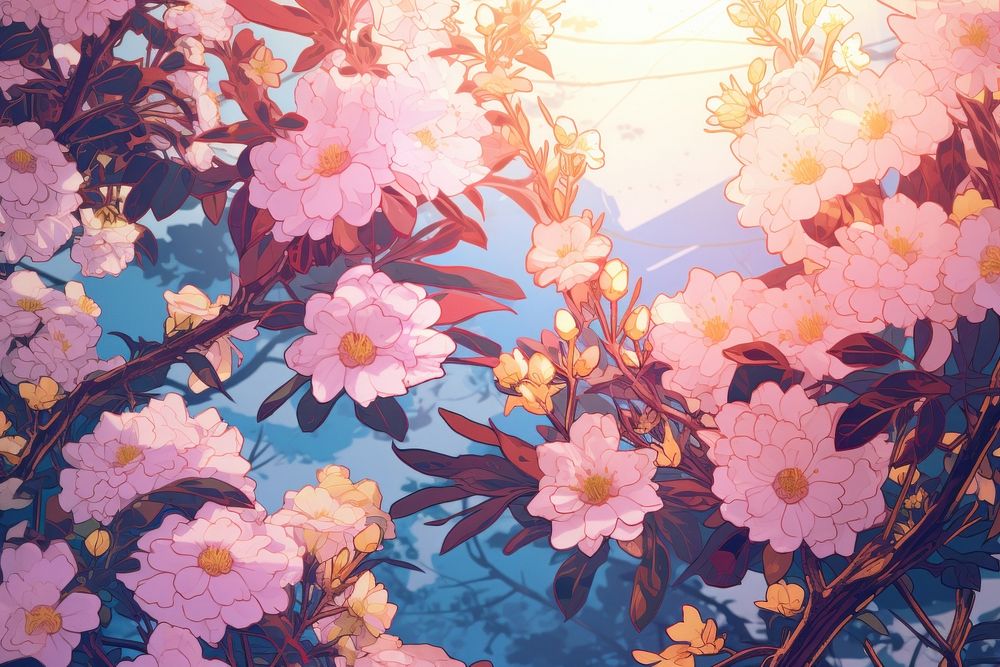 A spring wallpaper flower backgrounds outdoors. 