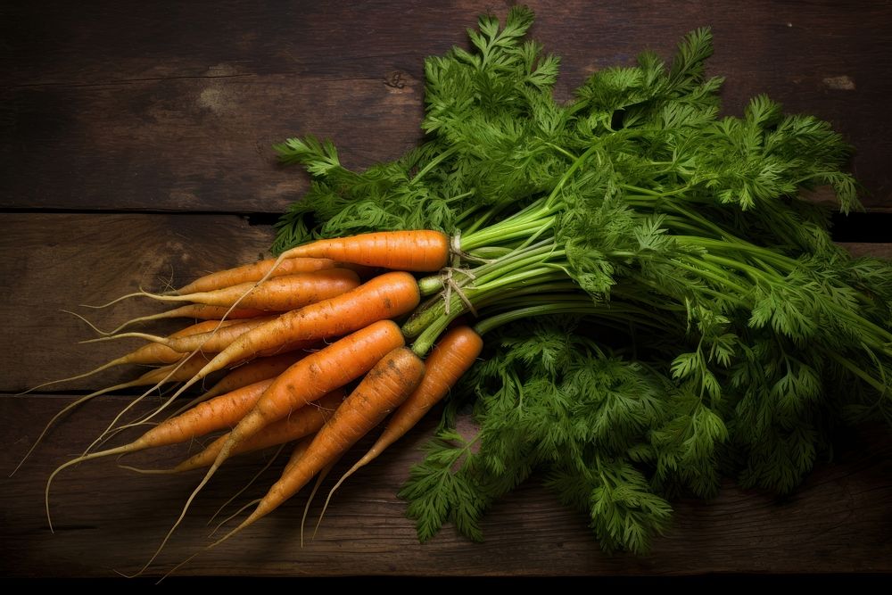 Carrots vegetable organic plant. AI generated Image by rawpixel.