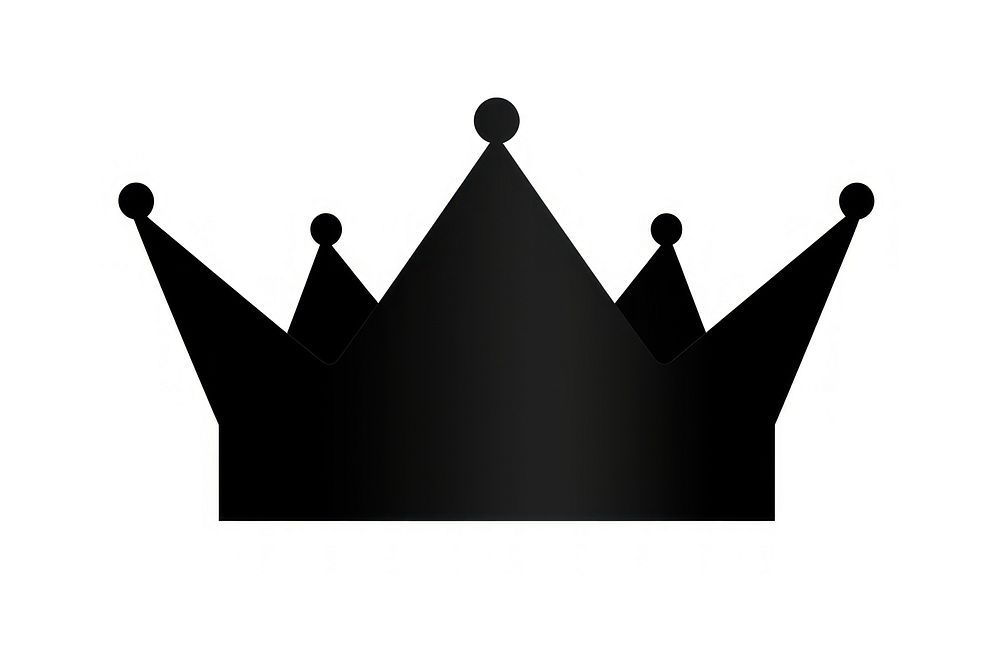 Crown black white background accessories. AI generated Image by rawpixel.