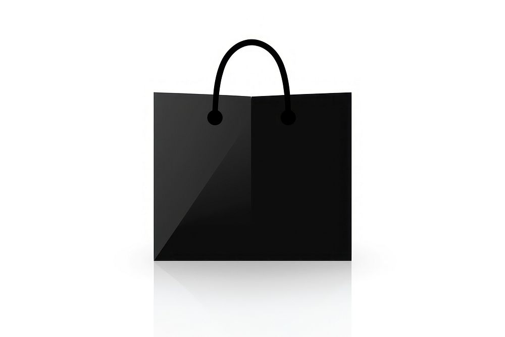 Shopping bag handbag shape black. AI generated Image by rawpixel.