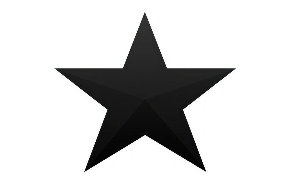Star symbol shape black. AI generated Image by rawpixel.