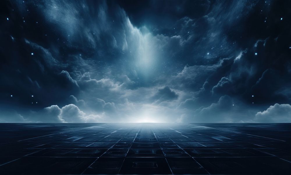 A dark blue and white background backgrounds horizon cloud. AI generated Image by rawpixel.