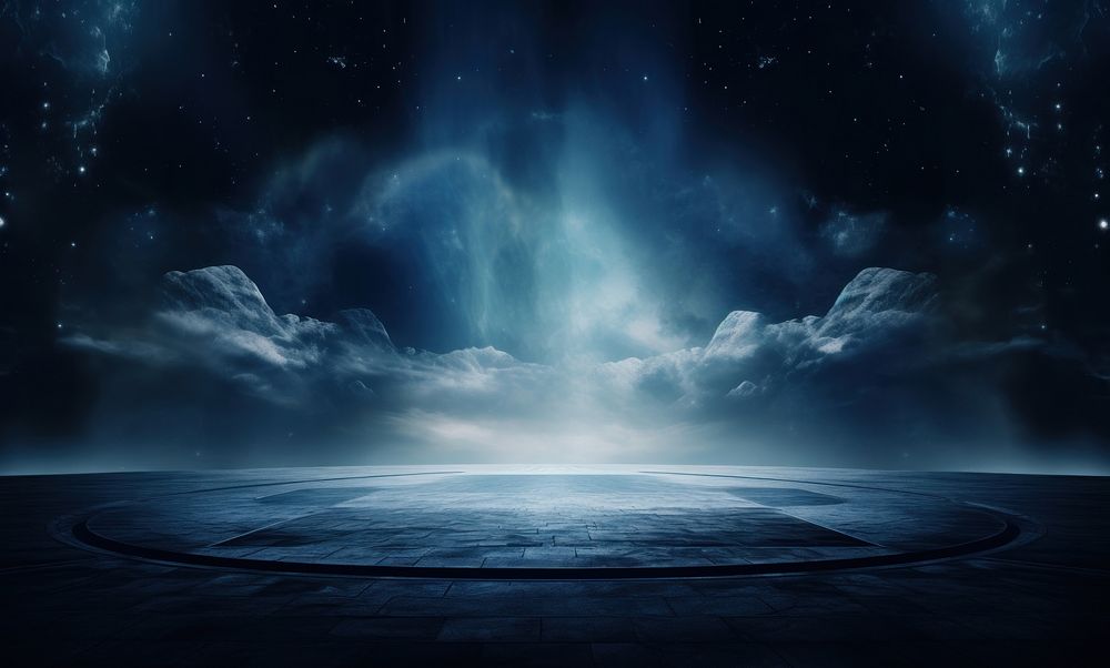 A dark blue and white background backgrounds astronomy horizon. AI generated Image by rawpixel.