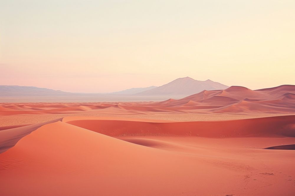 The namib desert landscape outdoors horizon. AI generated Image by rawpixel.