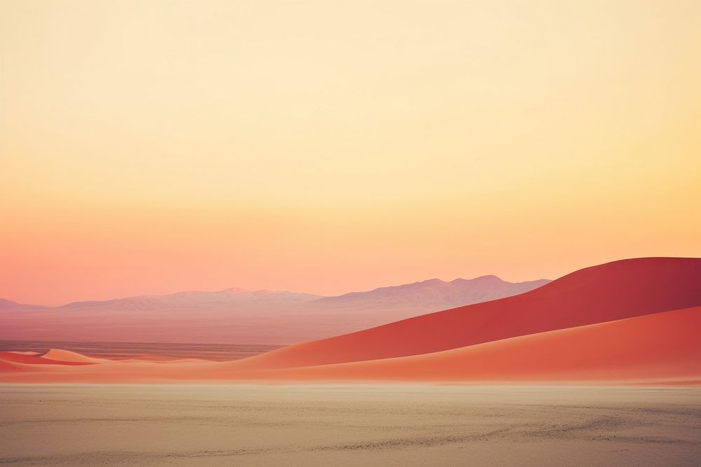 A minimal-large the namib desert landscape outdoors horizon. AI generated Image by rawpixel.