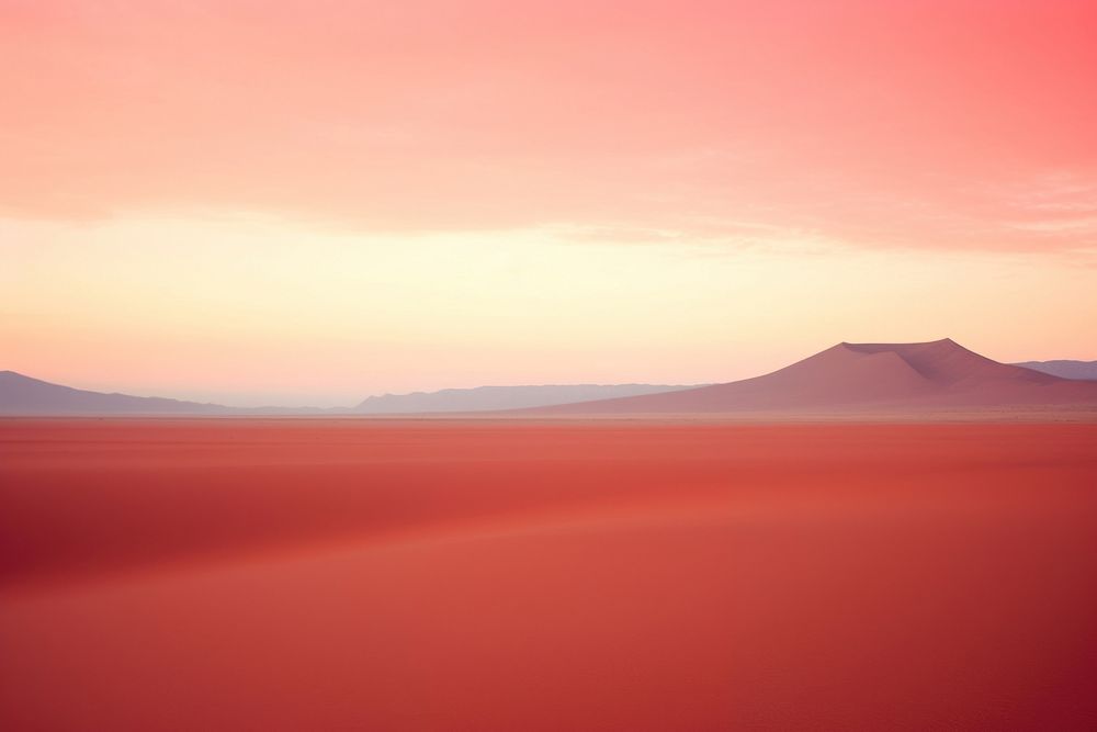 The namib desert landscape red tranquility. AI generated Image by rawpixel.