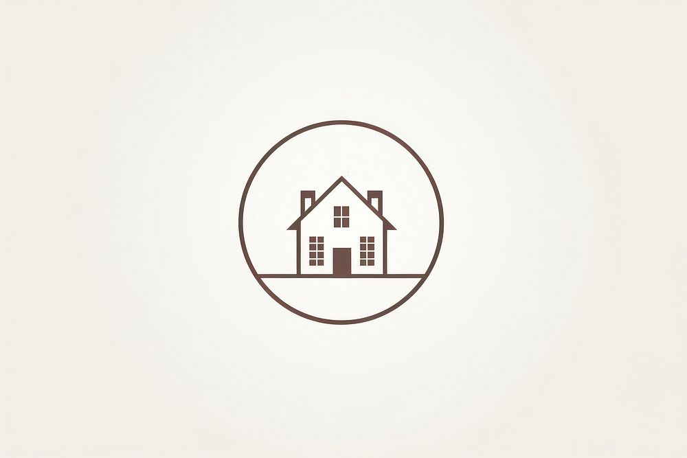A house logo circle line architecture. AI generated Image by rawpixel.