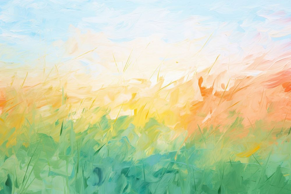 Grasslands painting backgrounds tranquility. AI generated Image by rawpixel.