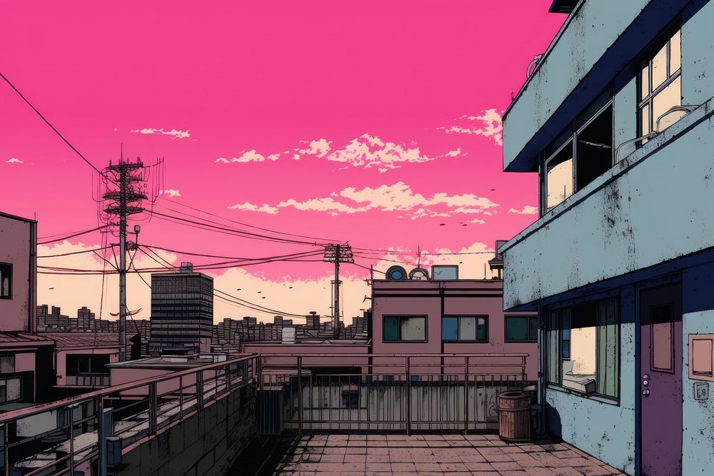 A japanese home city architecture outdoors. AI generated Image by rawpixel.