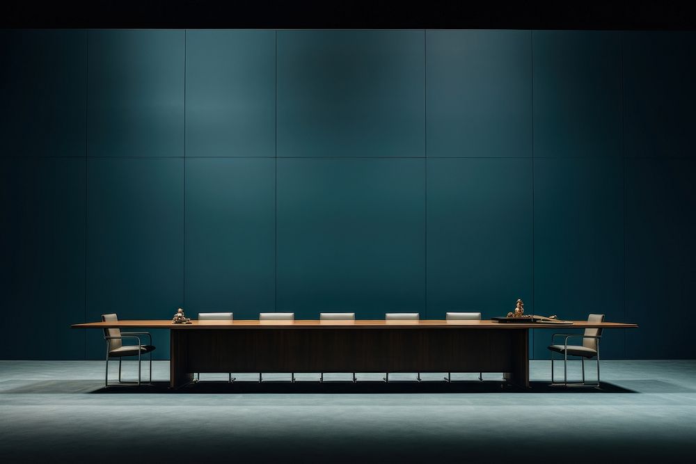 A conference hall furniture lighting stage. AI generated Image by rawpixel.