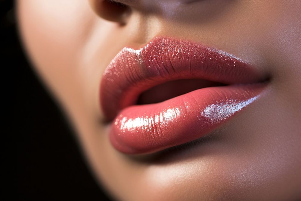Lips of a woman cosmetics lipstick adult. AI generated Image by rawpixel.