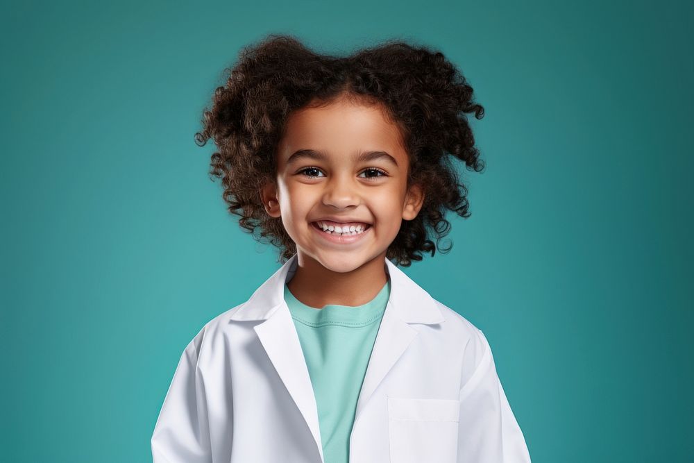 Lab gown smiling doctor smile. AI generated Image by rawpixel.