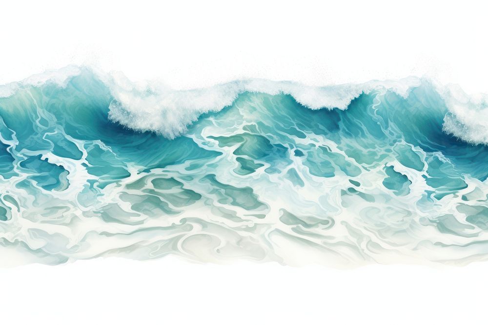 Backgrounds nature ocean wave. AI generated Image by rawpixel.