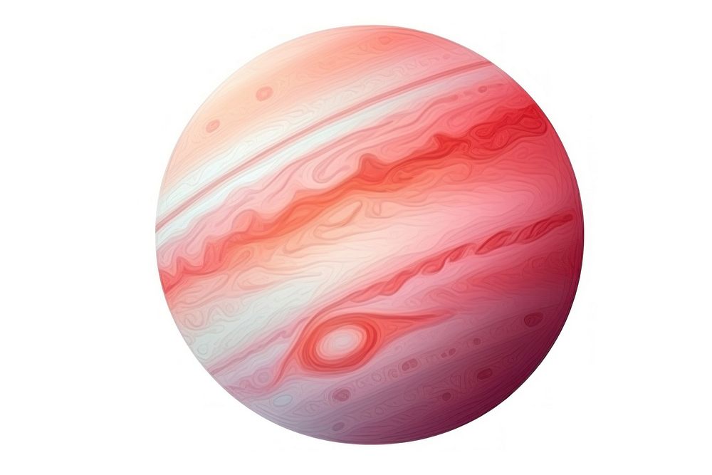 A Jupiter planet nature white background. AI generated Image by rawpixel.
