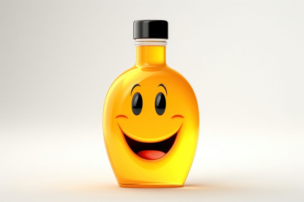 Bottle cartoon drink face. AI generated Image by rawpixel.
