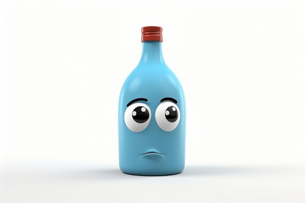 Bottle cartoon drink wine. AI generated Image by rawpixel.