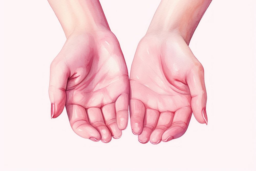 Hand finger nail pink. AI generated Image by rawpixel.