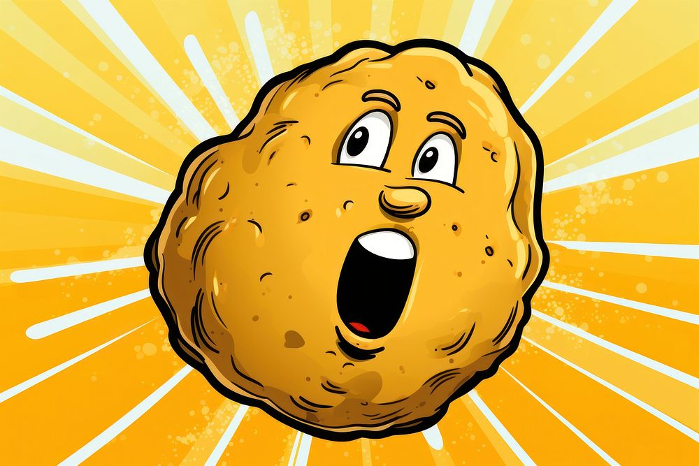 Potato food confectionery emoticon. AI generated Image by rawpixel.
