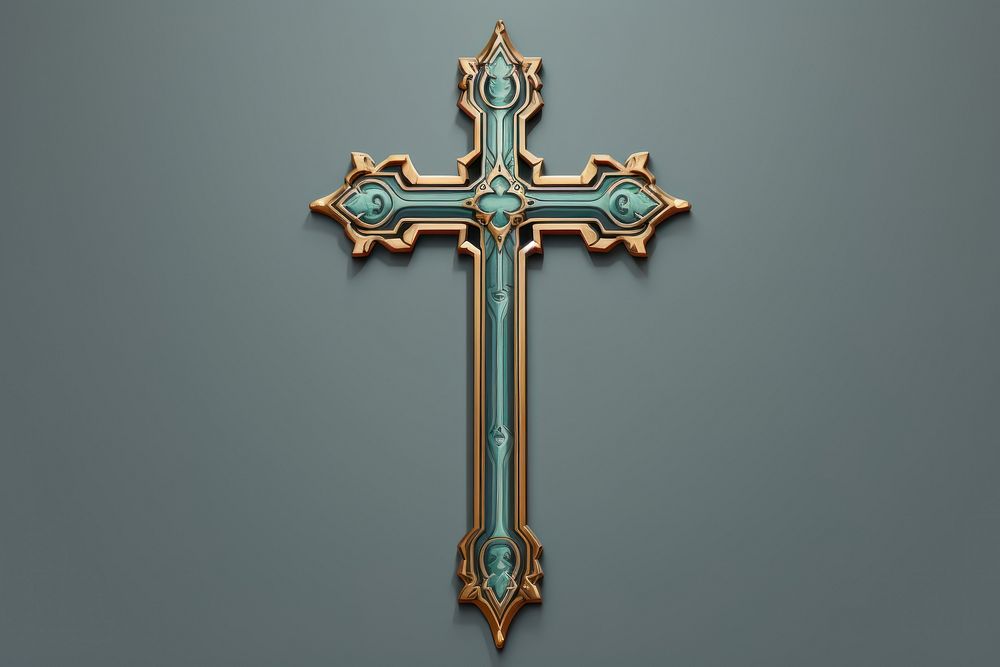 Christian cross crucifix symbol spirituality. AI generated Image by rawpixel.