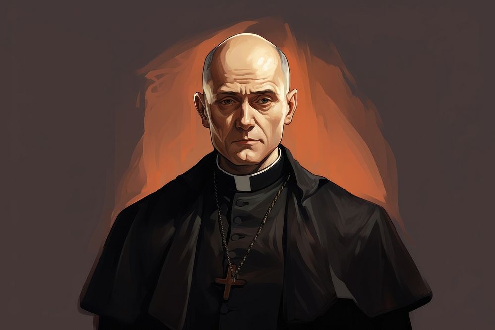 Priest portrait adult architecture. AI generated Image by rawpixel.