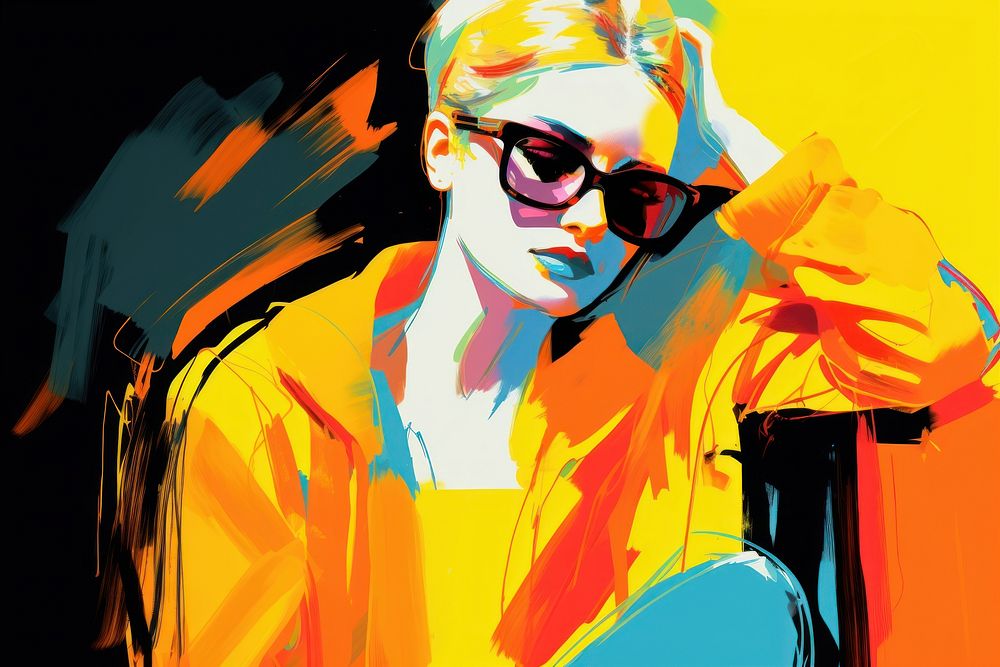 A woman painting portrait fashion. AI generated Image by rawpixel.