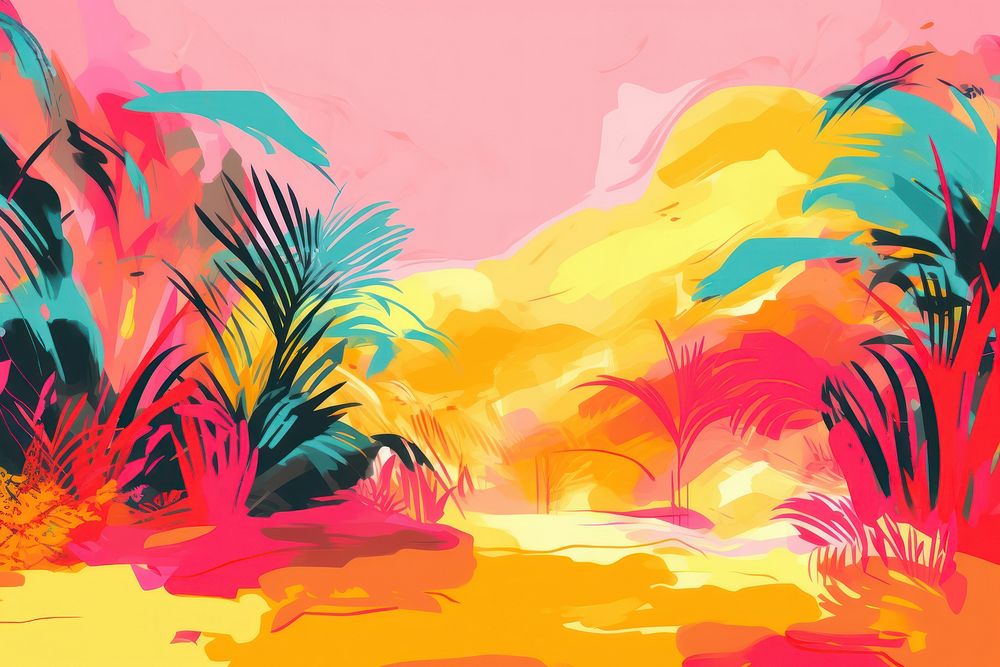 An abstract background backgrounds painting outdoors. AI generated Image by rawpixel.