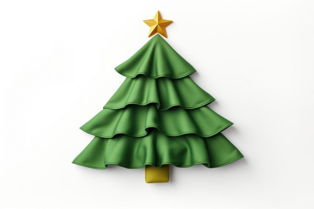 A christmas tree green white background celebration. AI generated Image by rawpixel.