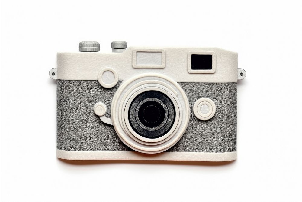 A film camera white background photographing electronics. AI generated Image by rawpixel.