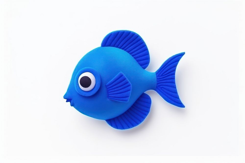 A Regal Blue Tang animal fish blue. AI generated Image by rawpixel.