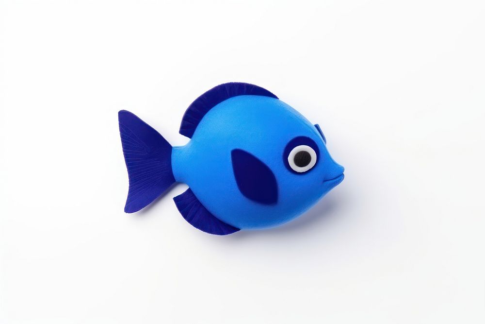 A Regal Blue Tang animal fish blue. AI generated Image by rawpixel.