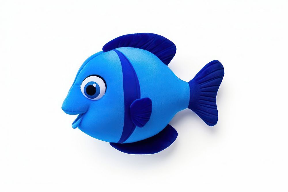 A Regal Blue Tang toy animal fish. AI generated Image by rawpixel.