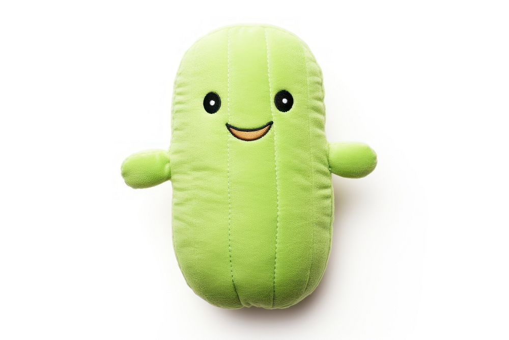 A cucumber toy cartoon plush. AI generated Image by rawpixel.