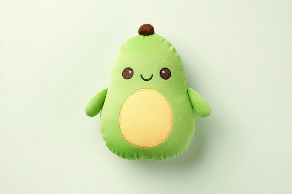 An avocado toy cartoon plush. AI generated Image by rawpixel.