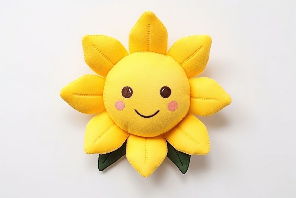 A sunflower toy cartoon plush. AI generated Image by rawpixel.