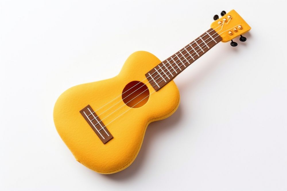 Guitar guitar toy white background. AI generated Image by rawpixel.